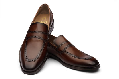 MARIANO - CHESTNUT BROWN LEATHER SHOES