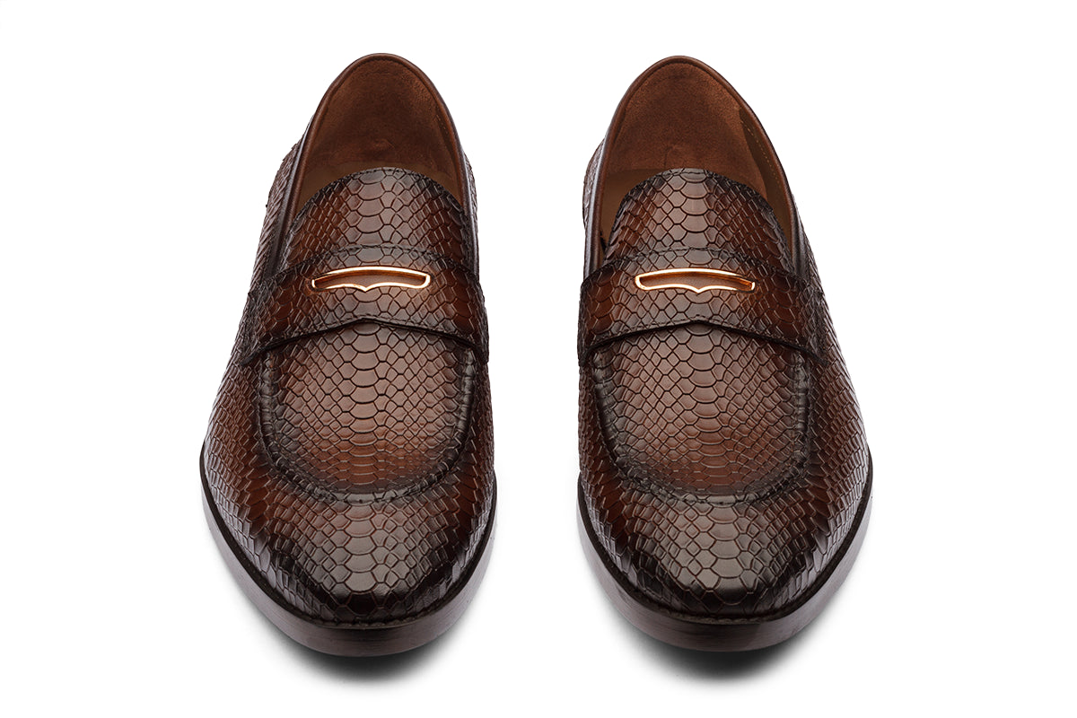 DAHN - CHESTNUT BROWN LEATHER SHOES