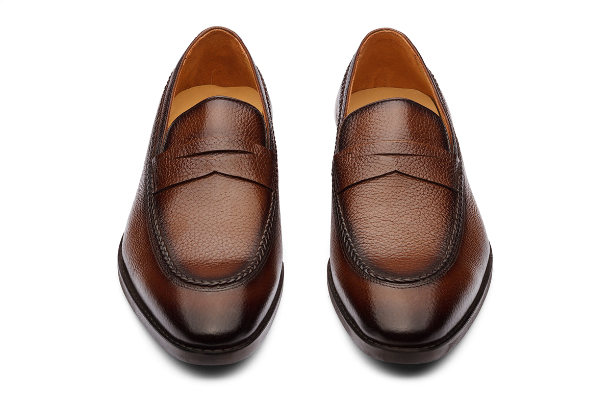 GEORGIA - CHESTNUT BROWN LEATHER SHOES