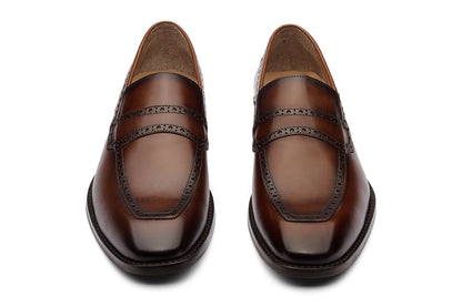 MARIANO - CHESTNUT BROWN LEATHER SHOES
