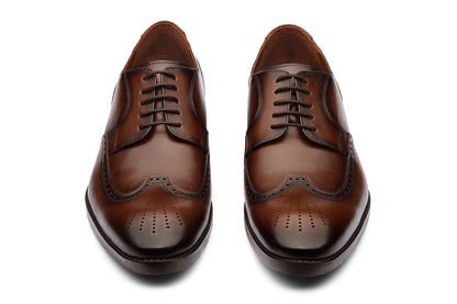 RIVERA - CHESTNUT BROWN LEATHER SHOES