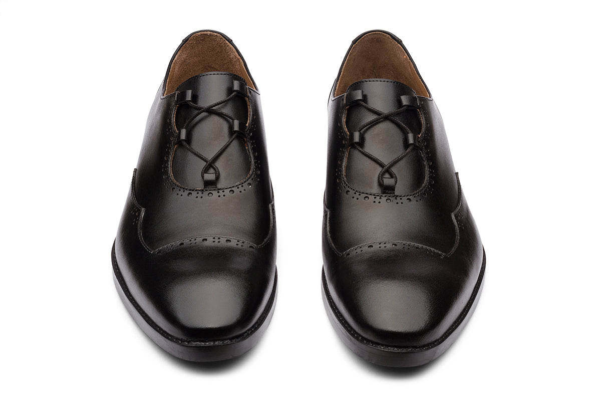 TONI - BLACK LEATHER SHOES