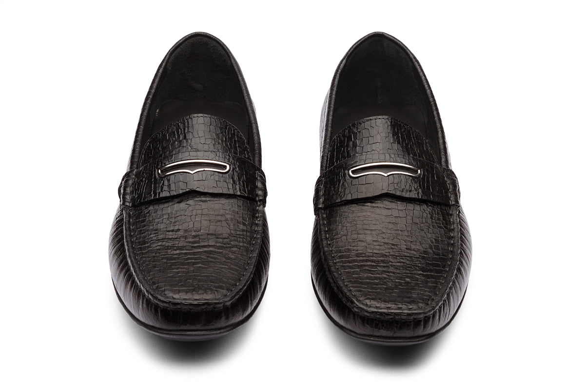ELON - BLACK LEATHER SHOES