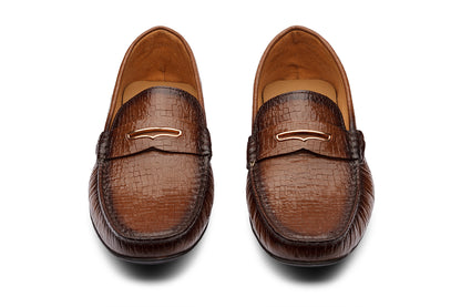 ELON - CHESTNUT BROWN LEATHER SHOES