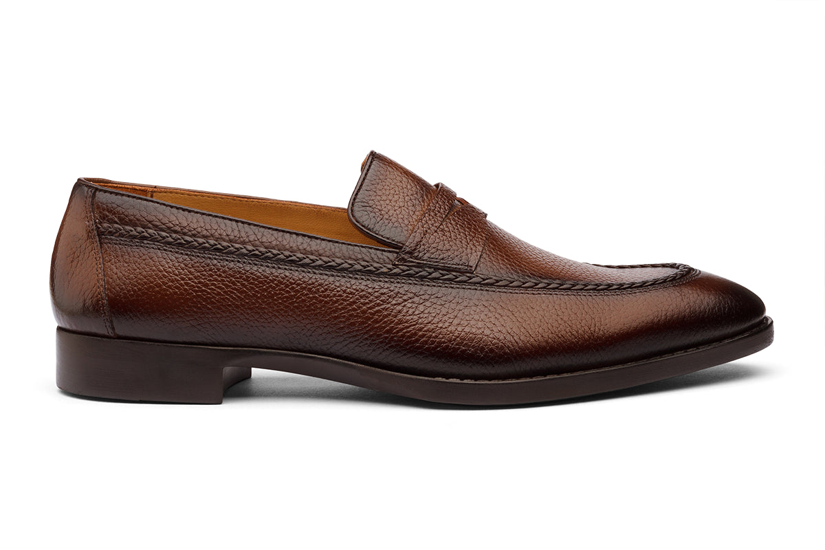 GEORGIA - CHESTNUT BROWN LEATHER SHOES