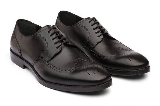 RIVERA - BLACK LEATHER SHOES