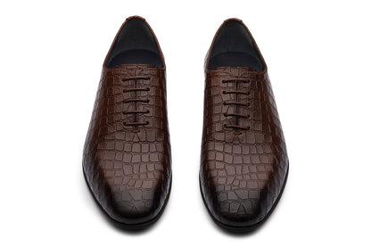 WARSAW - CHESTNUT BROWN LEATHER SHOES