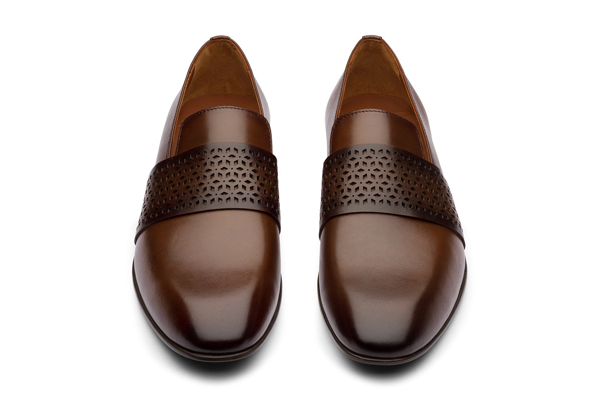 KIEV - CHESTNUT BROWN LEATHER SHOES