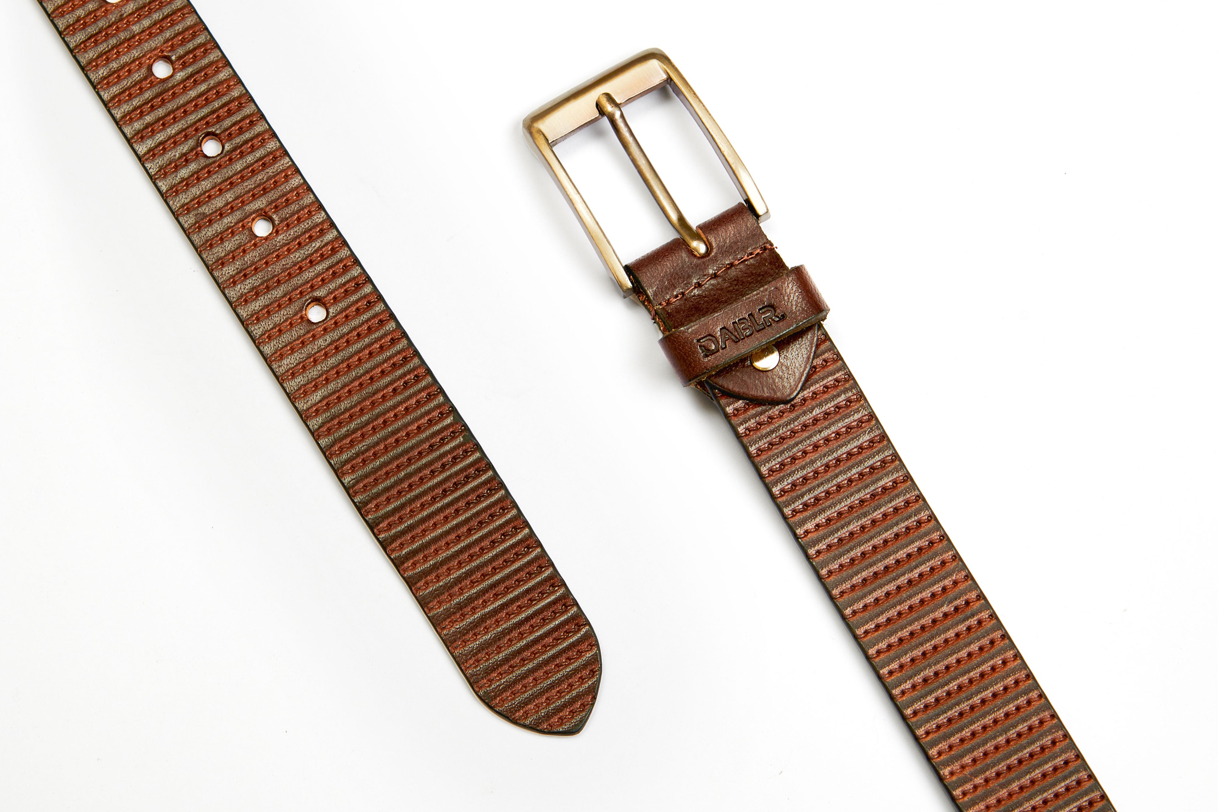 LINER - BROWN LEATHER BELT – DABLR. Shoes