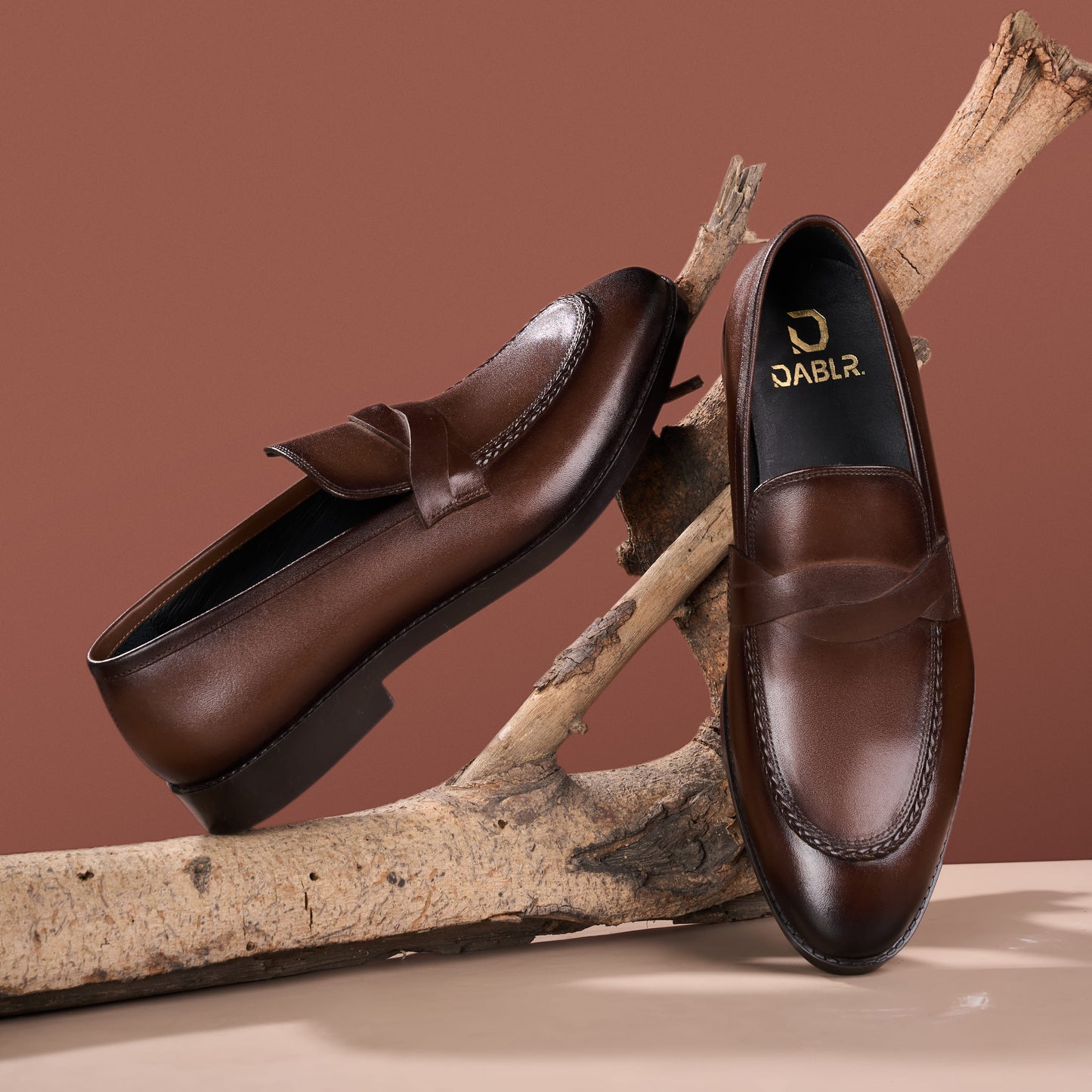 CULLMAN - CHESTNUT BROWN LEATHER SHOES