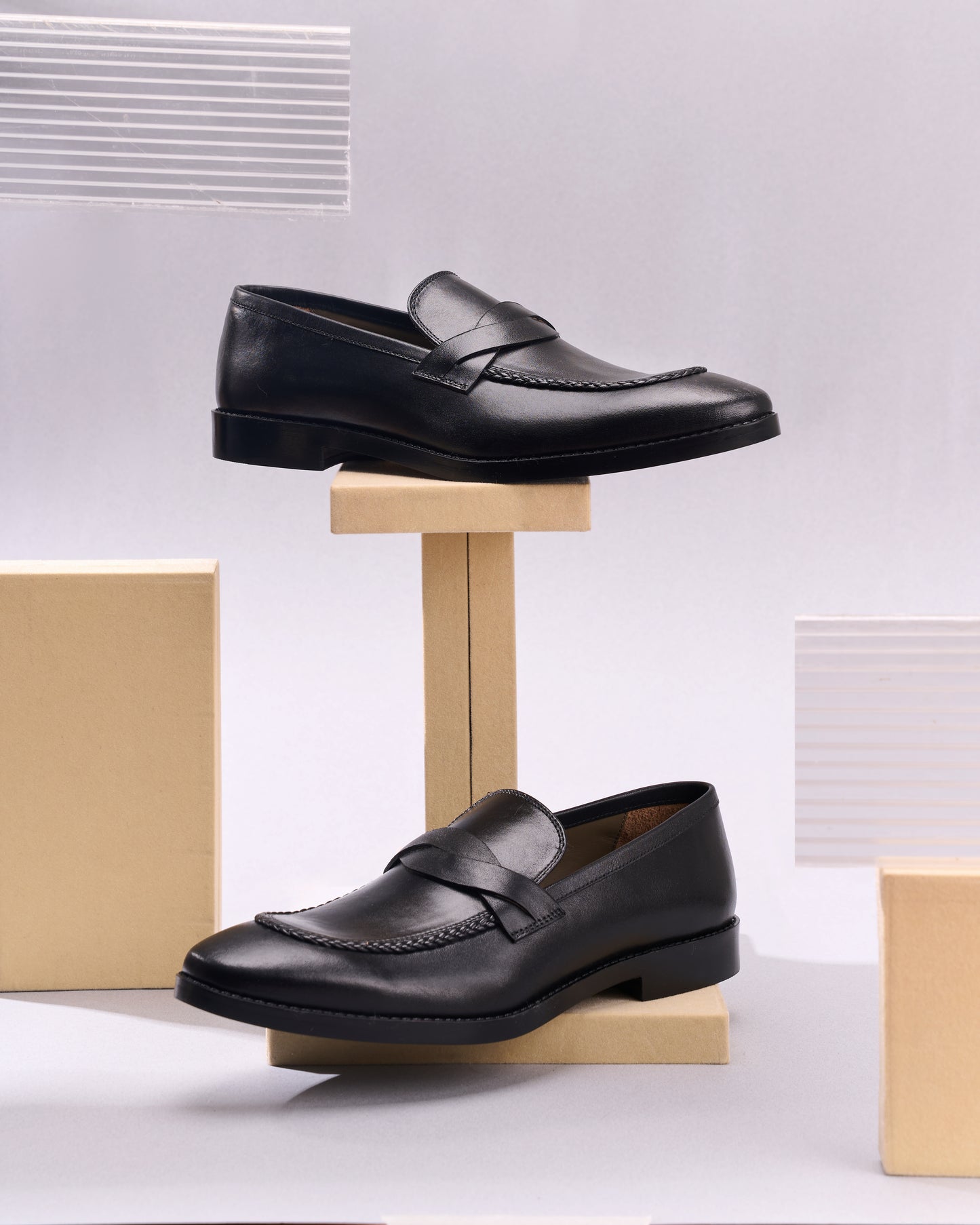 CULLMAN - BLACK LEATHER SHOES