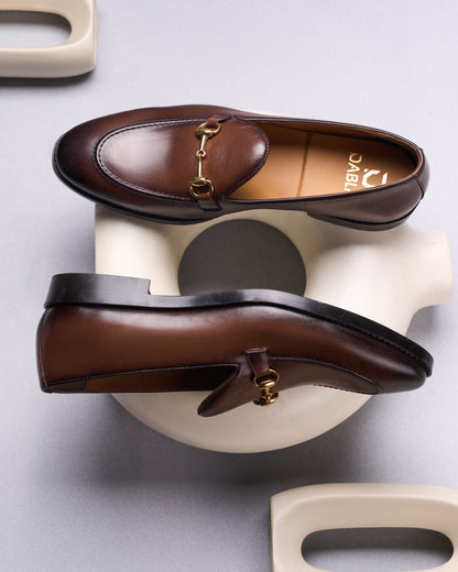 MONACO - CHESTNUT BROWN LEATHER SHOES