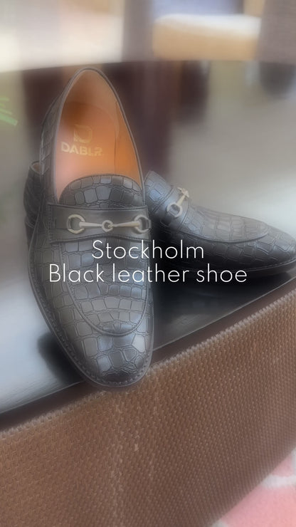 STOCKHOLM - BLACK LEATHER SHOES