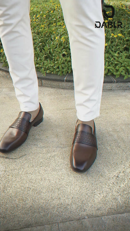 KIEV - CHESTNUT BROWN LEATHER SHOES