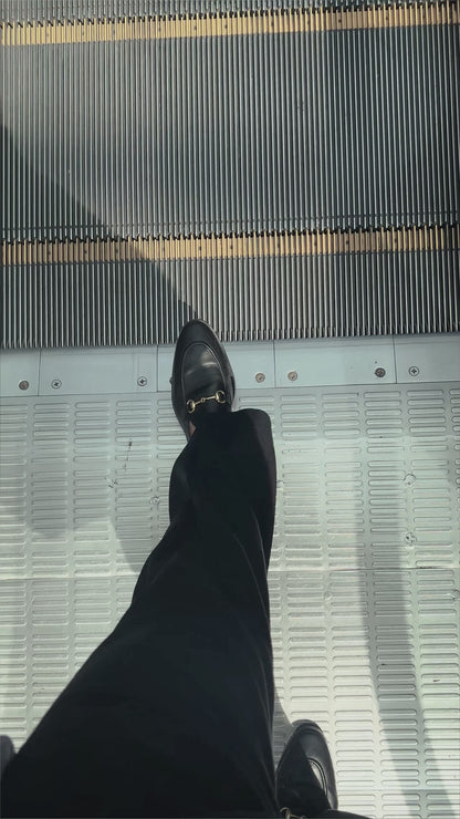 MONACO - BLACK LEATHER SHOES